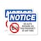 Signmission No Auto Repairs On This Property, 14 in W x Rectangle, Vinyl Decal OS-2PACK-NS-D-1014-L-16020 - alternate 1